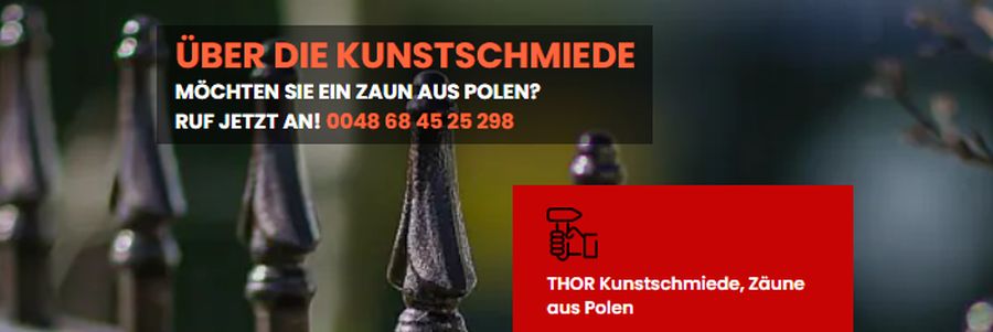 Zäune aus Polen - Thor Kunstschmiede